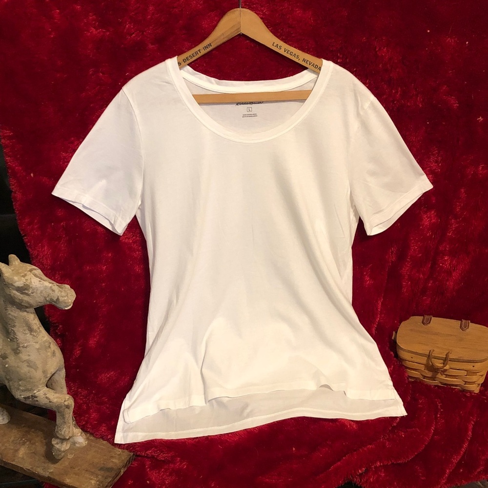 Eddie Bauer White Short Sleeve Tee
